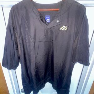 Mizuno Men's Black Baseball Wind Shirt - Size 44-46 XL